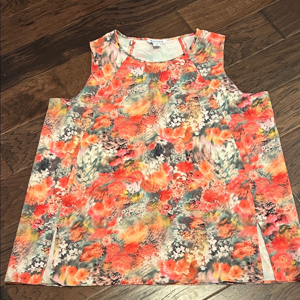 Athleta Zephyr Refined Bloom Floral Sleeveless Top